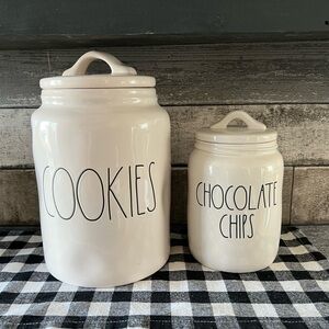 Rae Dunn Cookies & Chocolate Chips Canisters